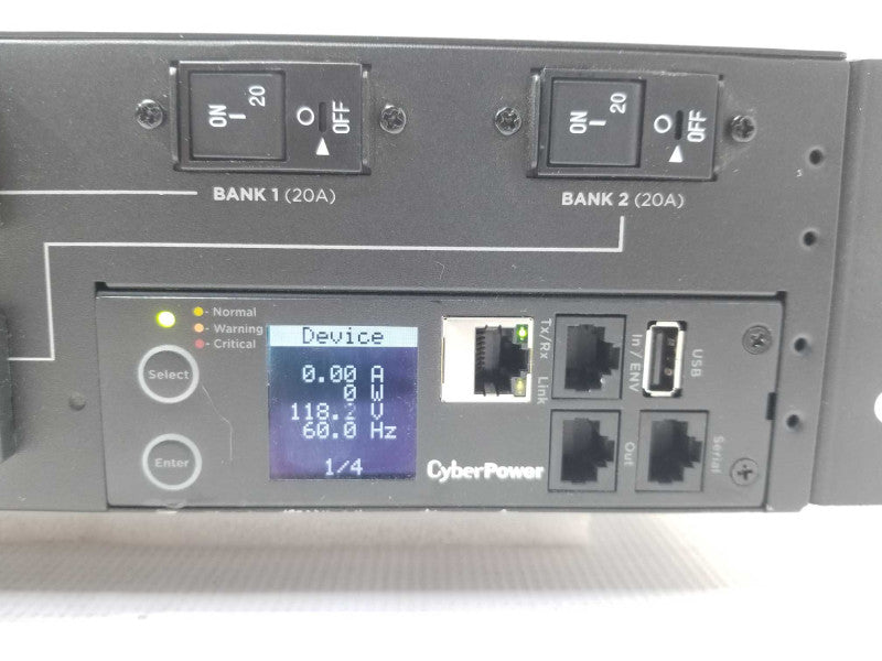CyberPower PDU41003 Switched PDU,100-120Vac 24A,16 Outlets _