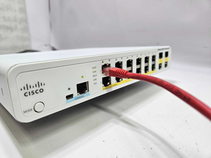 Cisco Catalyst 2960-C Series POE 8 Ports Network Switch WS-C2960C-12PC-L )