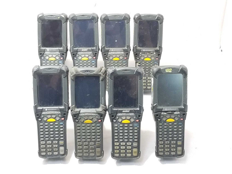 Lote of 8x, ZEBRA SYMBOL MC9190-GA0SWJYA6WR BARCODE SCANNER, Read _