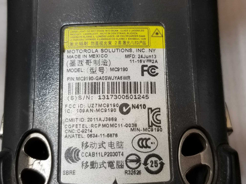 Lote of 8x, ZEBRA SYMBOL MC9190-GA0SWJYA6WR BARCODE SCANNER, Read _