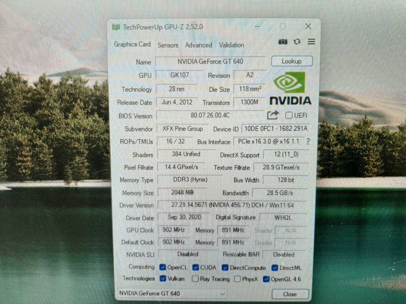 Geforce GTX 640 2GB Graphic card Q$