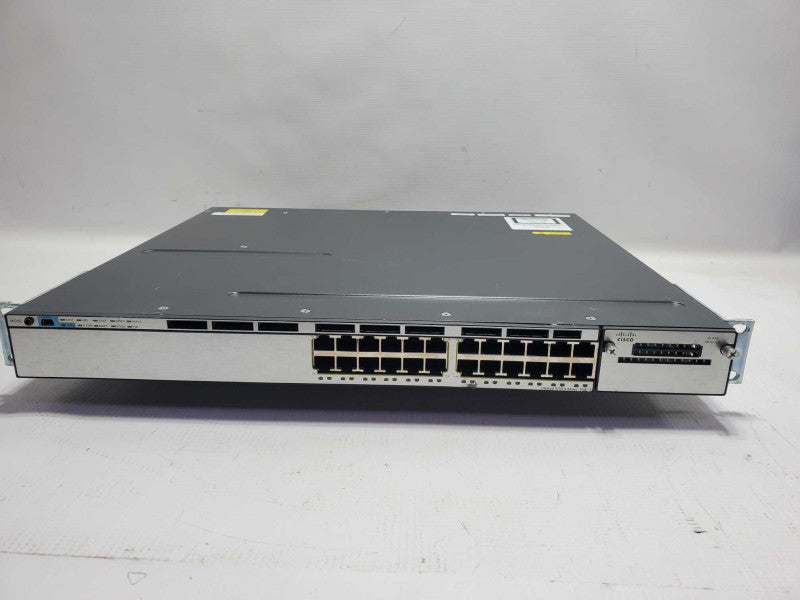 Cisco WS-C3750X-24P-S 24-Port PoE Gigabit Switch ~
