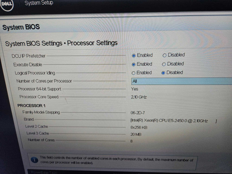 Dell PowerEdge T420 1x Xeon E5-2450 0 @ 2.10GHz 32GB RAM 2x 750W PSU )