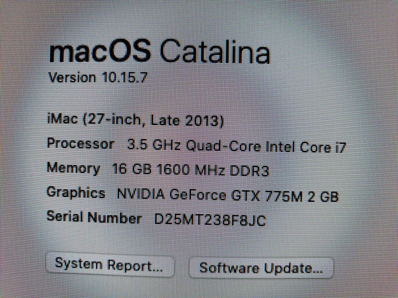 iMac 27\\" - L.2013 A1419, i7-4771 3.5GHz QC/16GB, GTX 775M, NO SCREEN, READ* ~