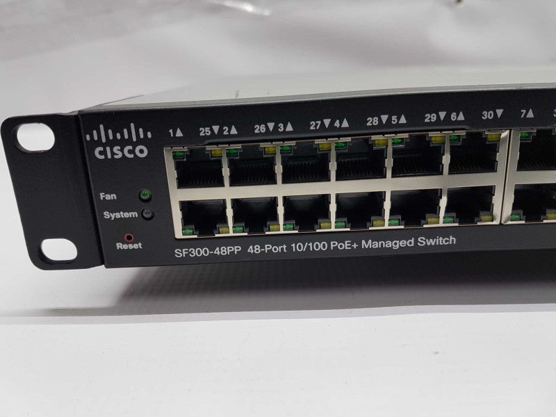 Cisco SF300-48PP 48x port fast PoE+ Managed Switch Factory Reset #