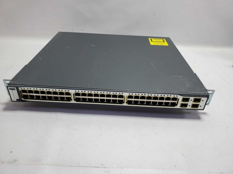 Cisco WS-C3750-48PS-S V06  48-Port Gigabit Switch ~
