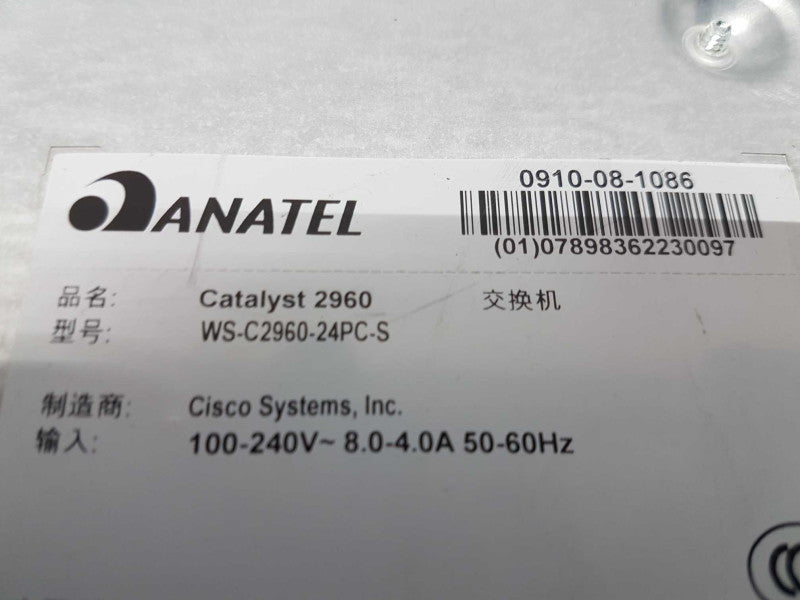 Cisco Catalyst 2960 series SI PoE-24 WS-C2960-24PC-S Factory Reset #