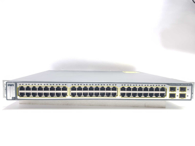 Cisco Catalyst 3750G WS-C3750G-48PS-S V05 48-Port Gigabit PoE Ethernet Switch )