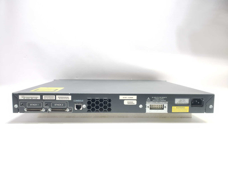 Cisco Catalyst 3750G WS-C3750G-48PS-S V05 48-Port Gigabit PoE Ethernet Switch )
