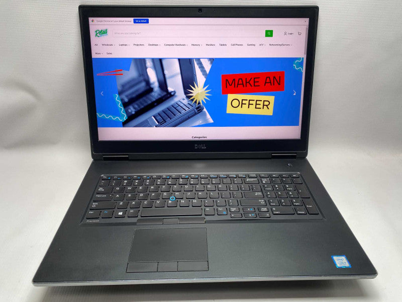 DELL Precision 7730 with i9-8950HK CPU 16GB RAM & 512GB NVMe Storage  -