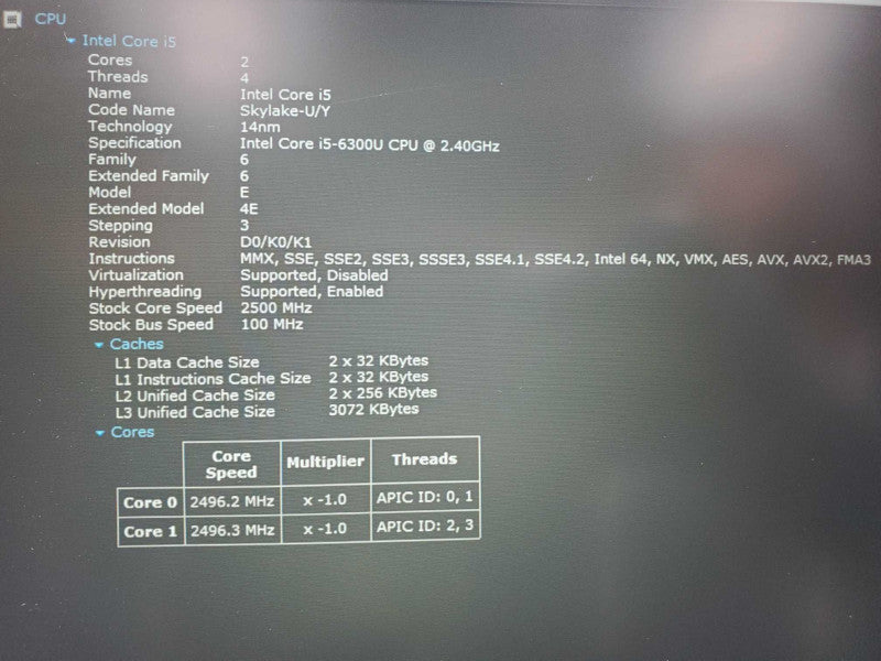 Lenovo ThinkPad T460s Core i5-6300 @ 2.4GHz 12GB DDR3 250GB SSD (