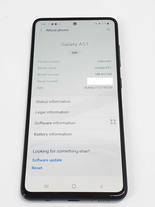 Samsung Galaxy A51 (SM-A515W) 64GB Black GSM Unlocked Android _