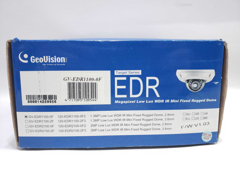 Geovision GV-EDR1100-0F 4MP H.265 Outdoor Fixed Mini Dome IP Security Camera Q)