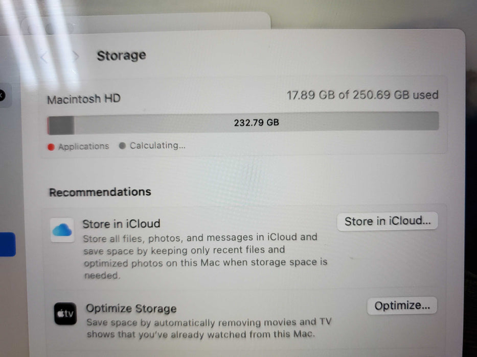 Apple MacBook Pro 13" Retina 2020 i5 8GB 256GB SSD Space Gray A2289