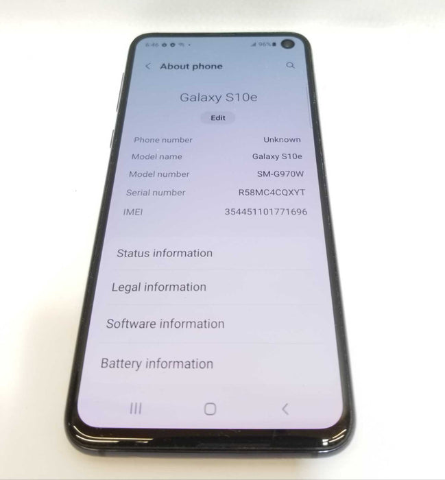Samsung Galaxy 10e SMG970W 128GB Prism Blue GSM Unlocked  _