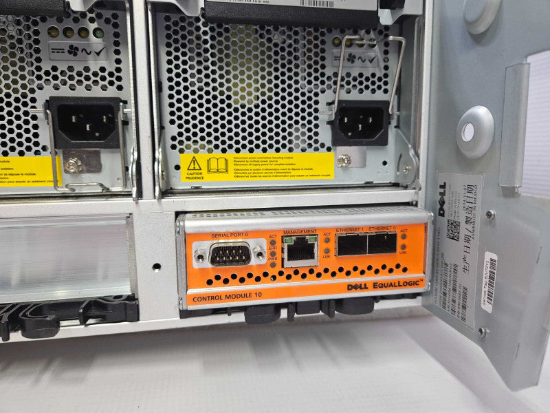 Dell Equallogic PS6510 Chassis /w 3x PWR Supplies & 2x Controller 10 Modules )