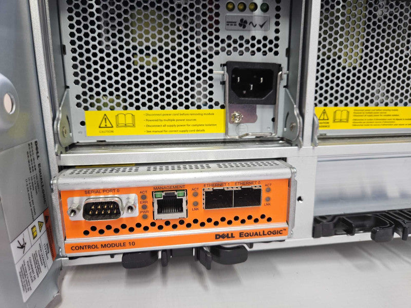 Dell Equallogic PS6510 Chassis /w 3x PWR Supplies & 2x Controller 10 Modules )