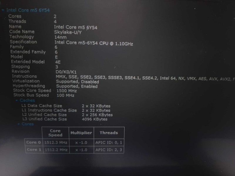 Dell Latitude 7370 Intel Core m5-6Y54 @ 1.1GHz 8GB 256GB SSD $