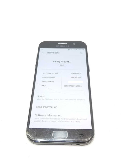 Samsung Galaxy A5 2017 (SM-A520W) Black Unlocked 32GB _
