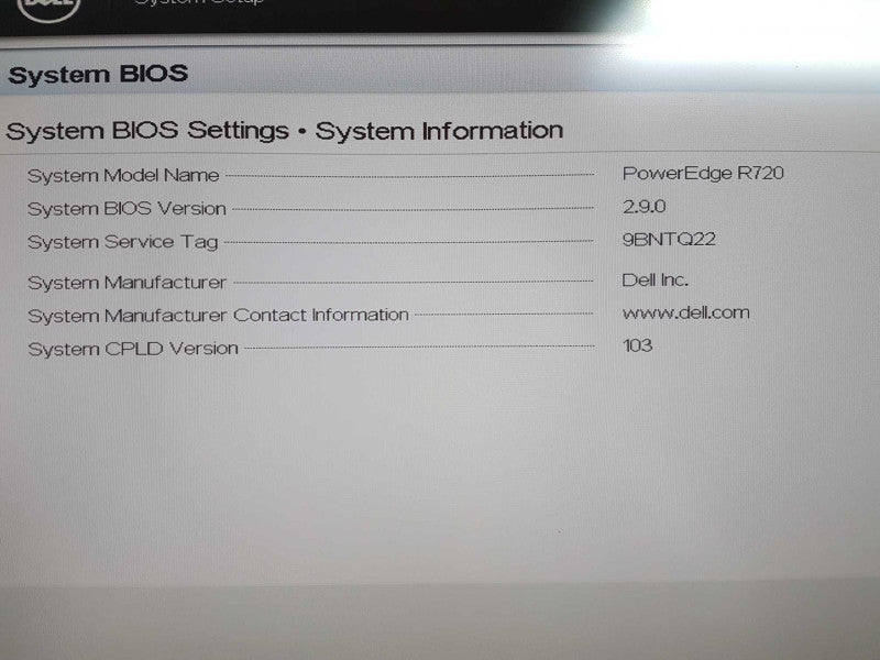 Dell Poweredge R720 2x Xeon E5-2690 @ 2.90ghz / 256gb ram / READ #