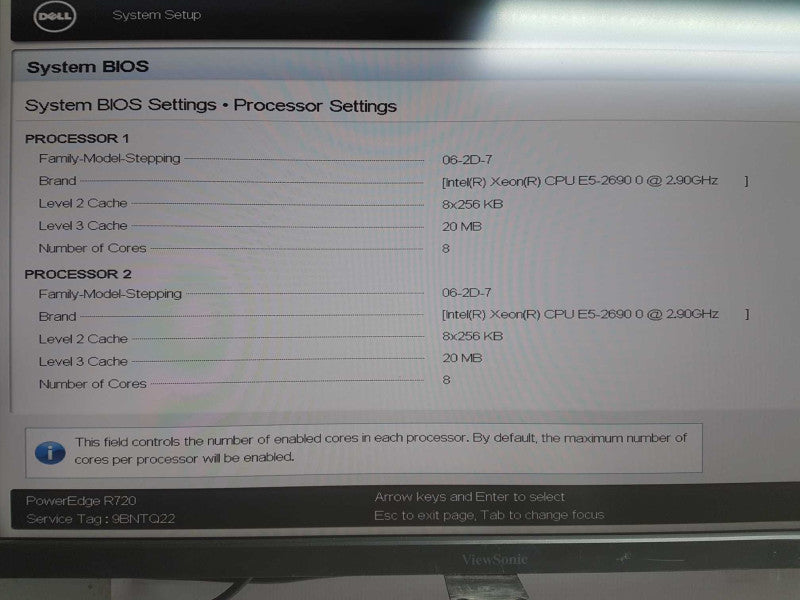 Dell Poweredge R720 2x Xeon E5-2690 @ 2.90ghz / 256gb ram / READ #