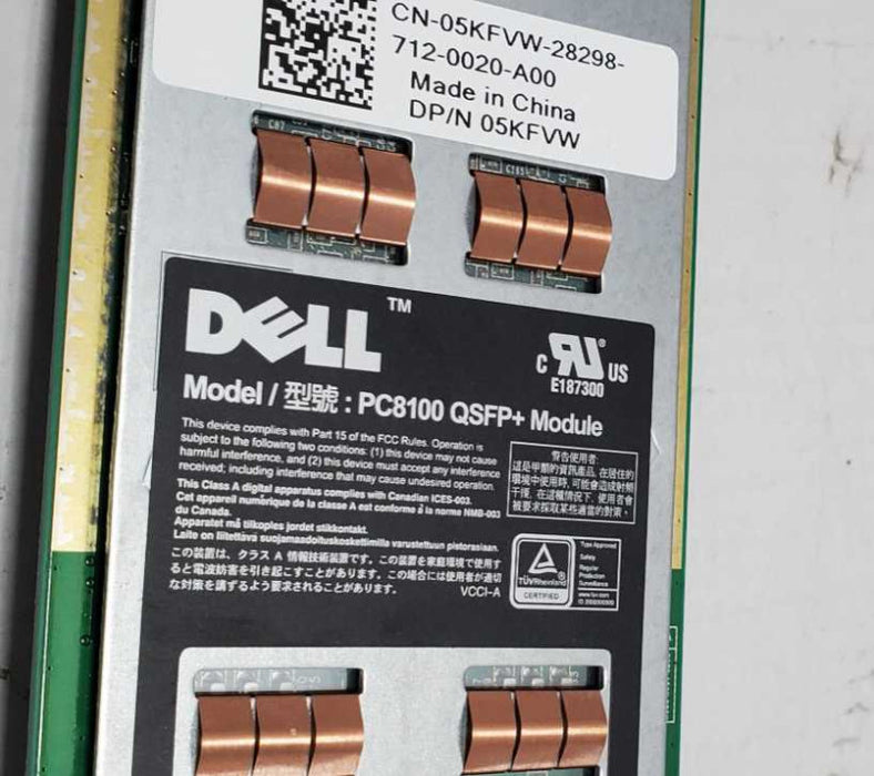Dell PC8100 QSFP+ Module 2 Port 40GB 5KFVW ~
