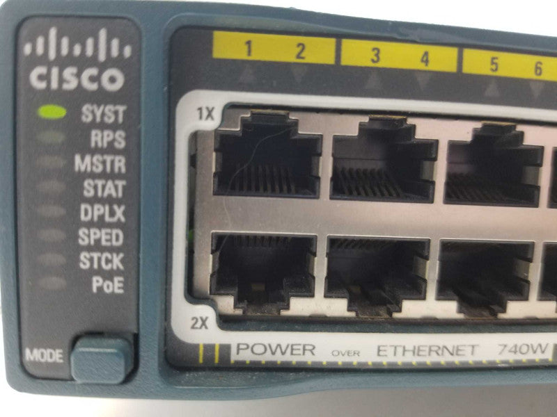 Cisco WS-C2960S-48FPS-L 48x Port GigE PoE+ Switch _