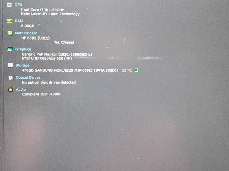 HP Elitebook G5 15.6\\" i7-8650U @ 1.90ghz 8gb  512gb SSD $