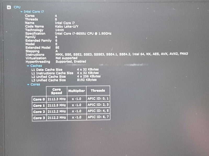 HP Elitebook G5 15.6\\" i7-8650U @ 1.90ghz 8gb  512gb SSD $