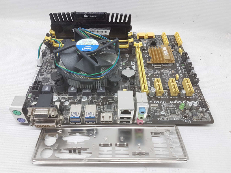 CPU/MOBO Combo i5-4670 @ 3.40ghz / 8gb ram / H87M-E / IO Shield #