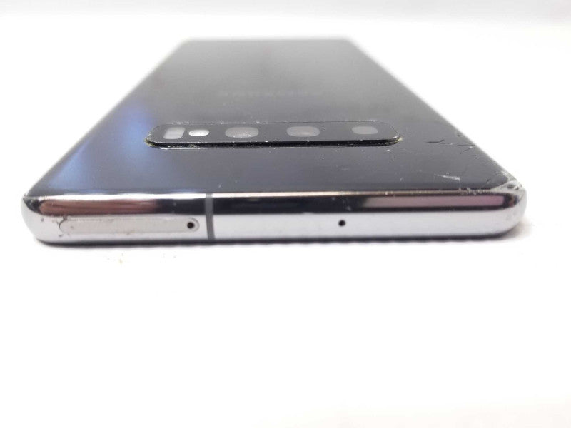 Samsung Galaxy S10+ SM-G975W 128gb Unlocked Black, CRACKED _