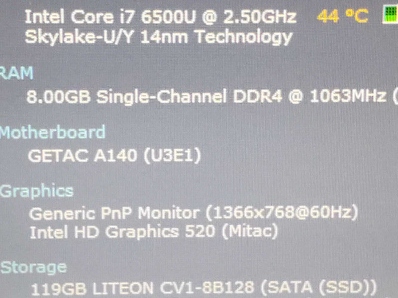 Getac A140 (READ) |