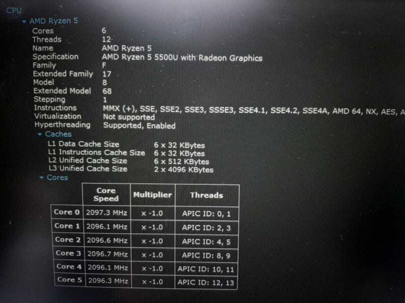 Lenovo TP E14 14\\" AMD Ryzen 5 5500U AMD Radeon 1GB GPU 8GB DDR4 512GB SSD $