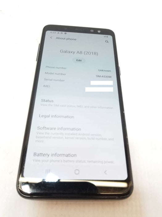 Samsung Galaxy A8 (SM-A530W) 32GB Black Unlocked READ  _