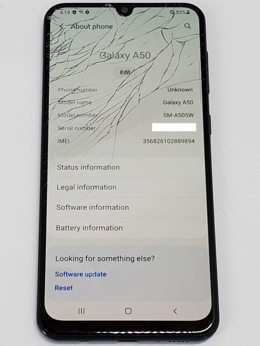 Samsung Galaxy A50 (SM-A505W) 64GB, Unlocked smart phone, read _