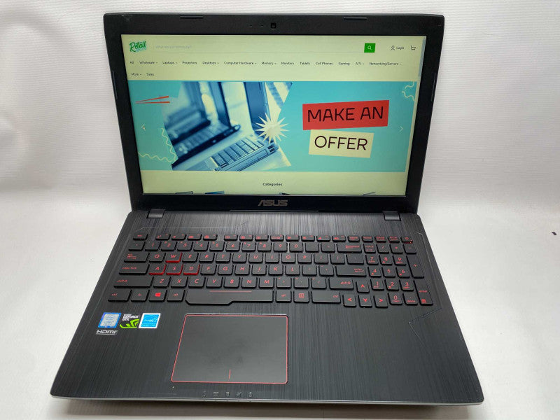 ASUS GL553VD with i7-7700HQ CPU 16GB RAM & 1TB HDD + 256GB SSD  -