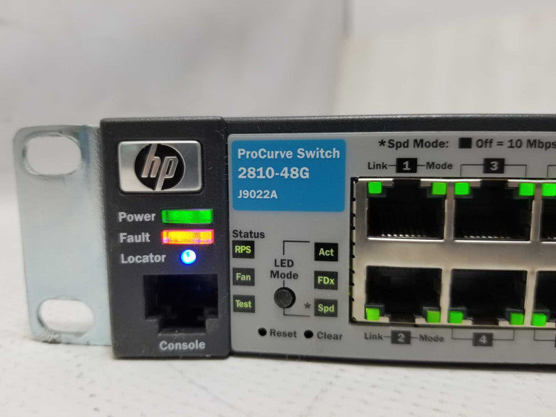 HP ProCurve 2810-48G (J9022A) 48-port Gigabit Switch w/ Brackets _