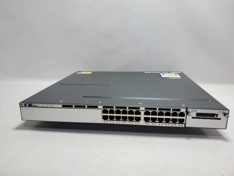 Cisco WS-C3750X-24P-S 3750X PoE+ 24 Port Ethernet Switch W/ 1x PSU ~