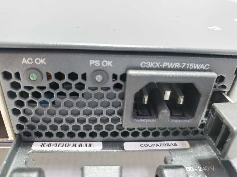 Cisco WS-C3750X-24P-S 3750X PoE+ 24 Port Ethernet Switch W/ 1x PSU ~