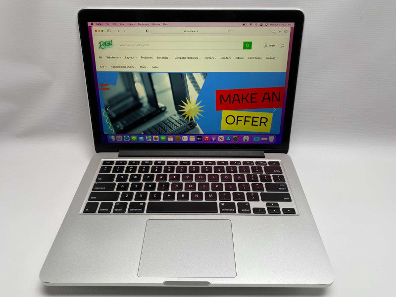MacBook Pro Retina 13-inch Early 2015 with i5-5257U CPU 8GB RAM 250GB Storage -