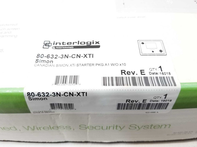 Interlogix Simon XTi Self-Contained Wireless Security System 80-632-3N-CN-XTI _