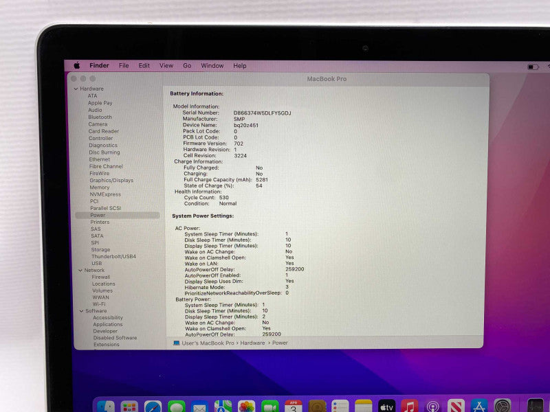 MacBook Pro Retina 13-inch Early 2015 with i5-5257U CPU 8GB RAM 250GB  -