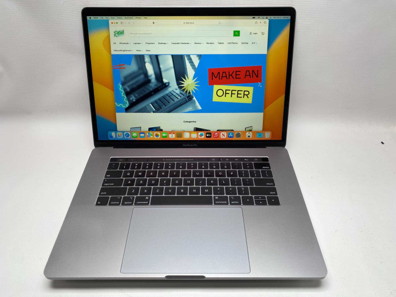 MacBook Pro Touchbar 15-inch 2018 with i7-8850H CPU 16GB RAM & 500GB Storage  -