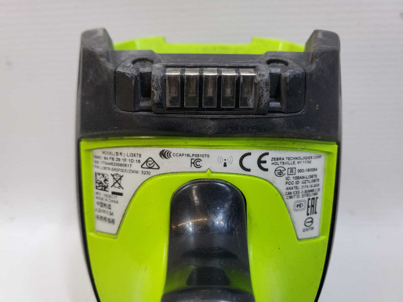 Zebra LI3678-SR Ultra-Rugged Cordless Barcode Scanner with Cradle (