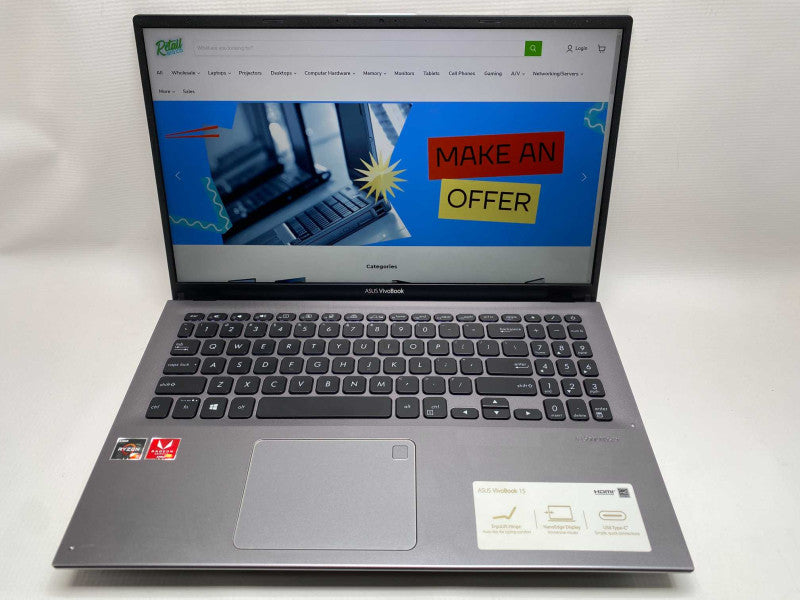 ASUS VivoBook X512DA with AMD Ryzen 5 3500U CPU 8GB RAM & 256GB  READ  -