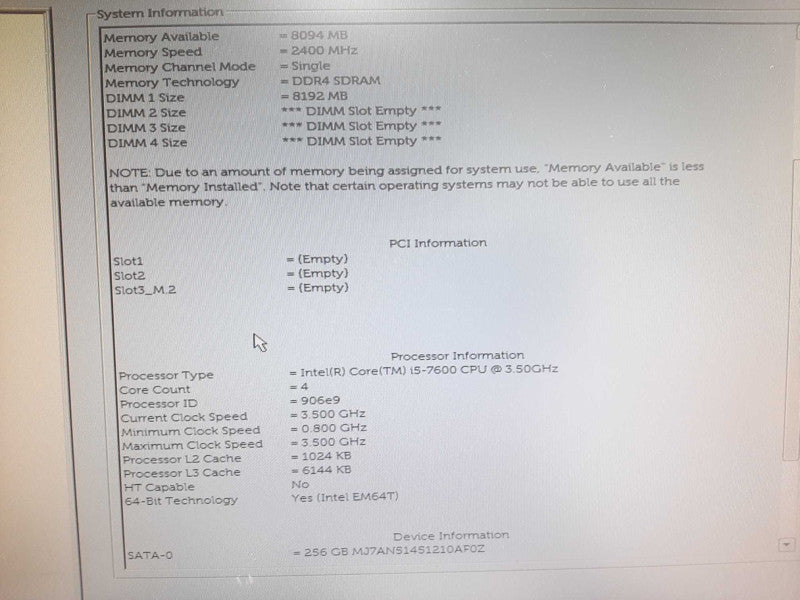Dell OptiPlex 3050 SFF i5-7600 8GB DDR4 256GB SSD Q$