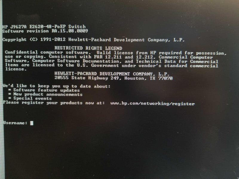 HP ProCurve 2620-48-PoE+ 48 Port J9627A PoE Managed Gigabit Switch, Read _