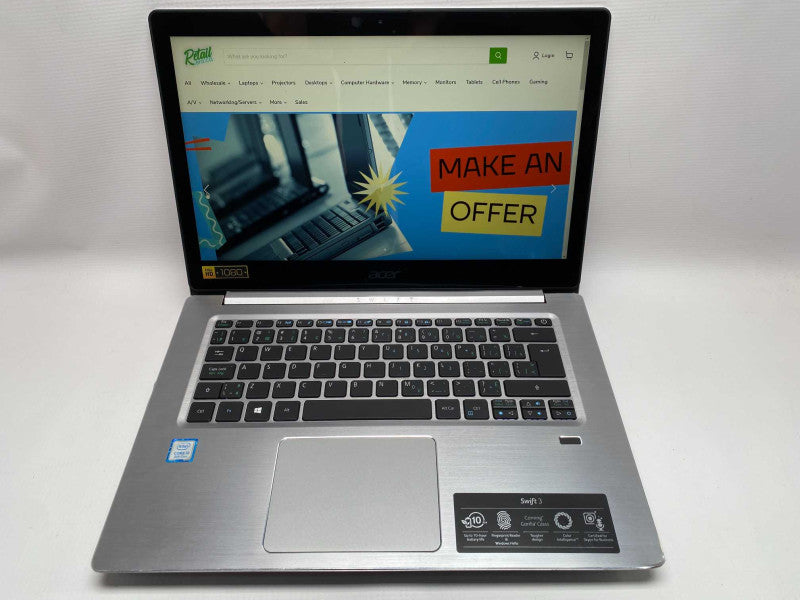 Acer Swift SF314-52 with i5-8250U CPU 8GB RAM & 128GB SSD Storage  -