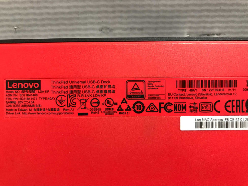 Lenovo USB-C Dock Gen2 LDA-KP 40AY _