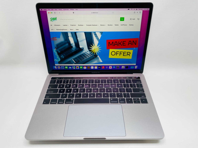 MacBook Pro 13-inch TouchBar 2016 with i7-6567U CPU 16GB RAM & 250GB READ  -
